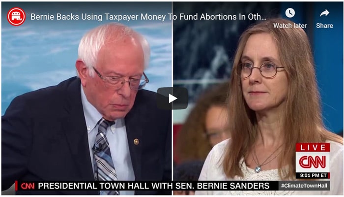 YouTube previews of presidential town hall with Bernie Sanders